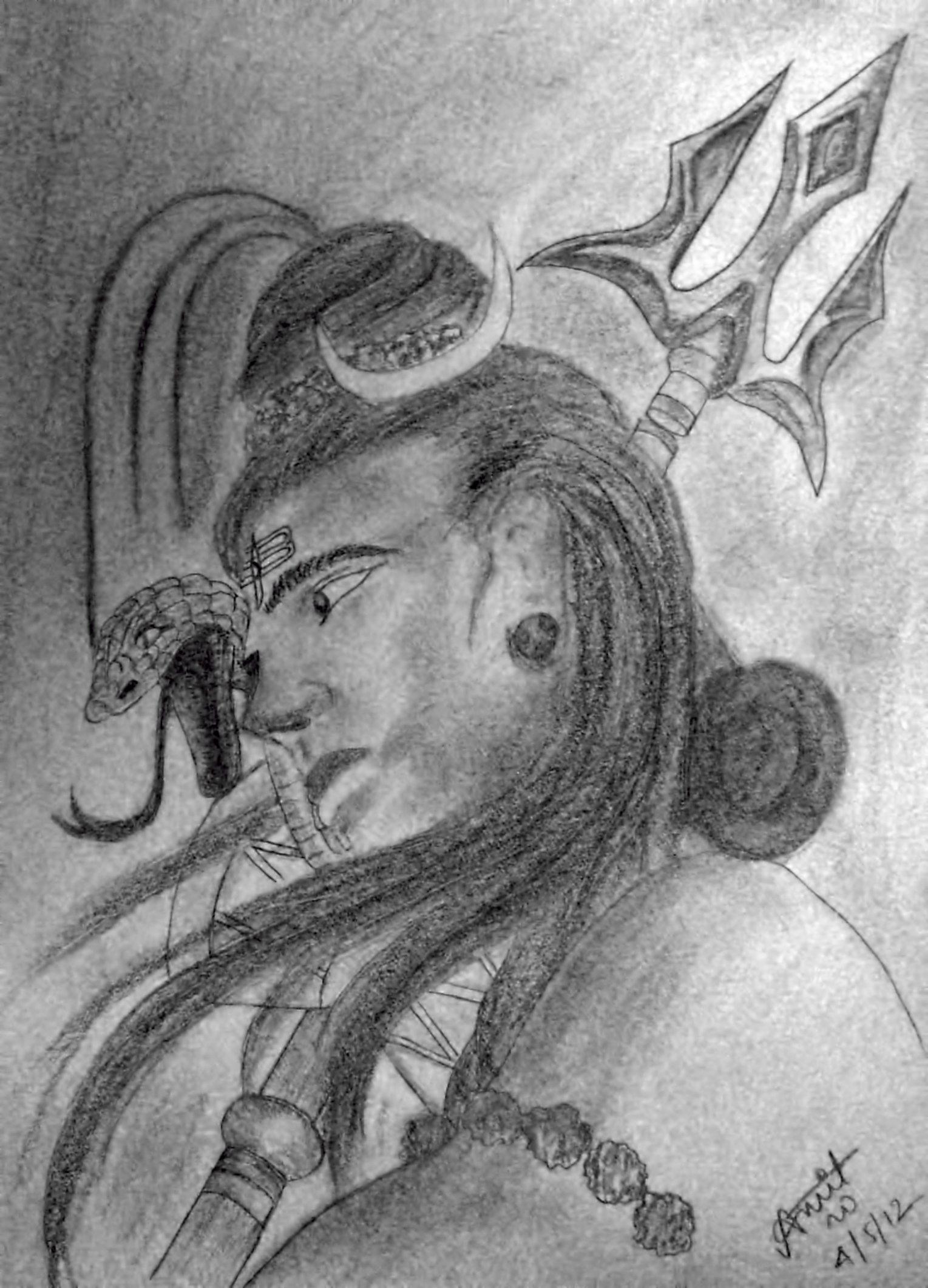 Lord Shiva Cartoon Character Black Stroke Icon. 24154697 Vector Art at  Vecteezy